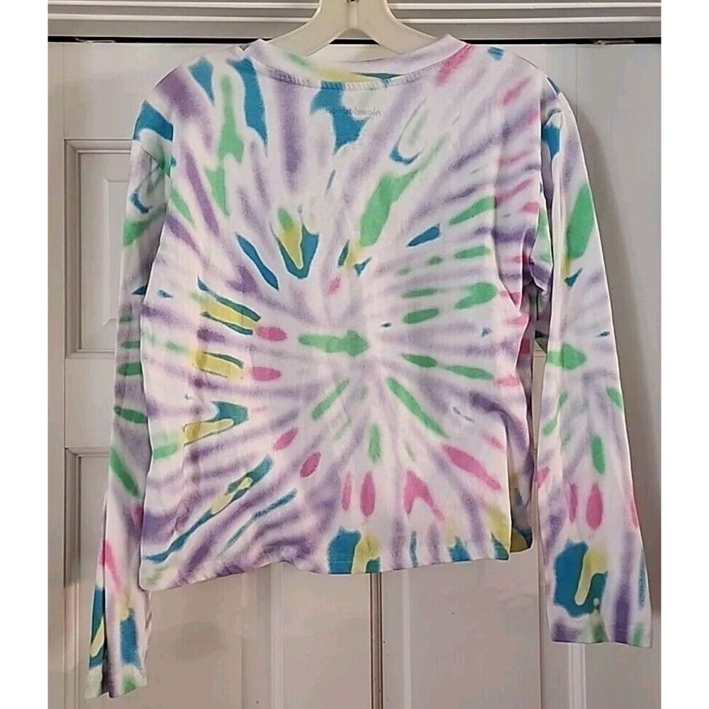 Nickelodeon RUG RATS Tie-Dye Long Sleeve T-Shirt Size M Cut Off GREAT COLORS - Picture 2 of 5